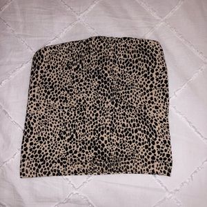 Leopard Print Tube Top